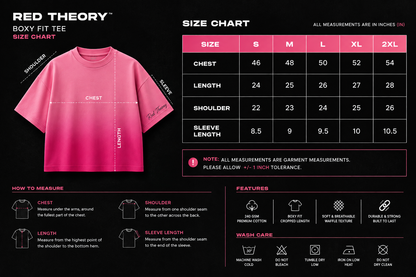 Pink Sunfade Ombré Boxy Fit Tee by RED THEORY