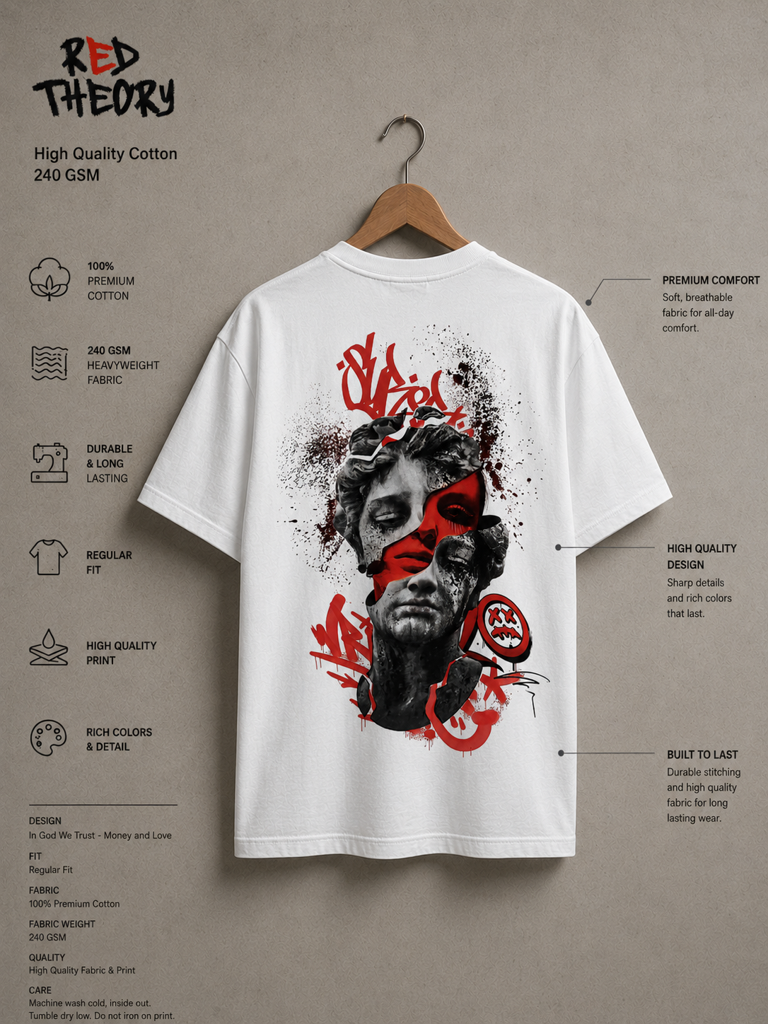 GREEK BACK PRINT  BY RED THEORY