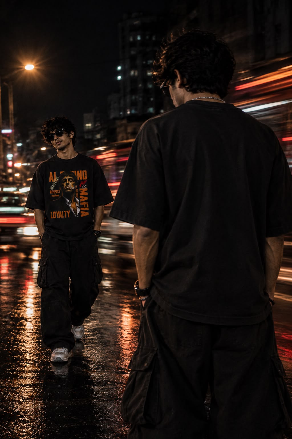 Mafia Code Oversized Graphic T-Shirt