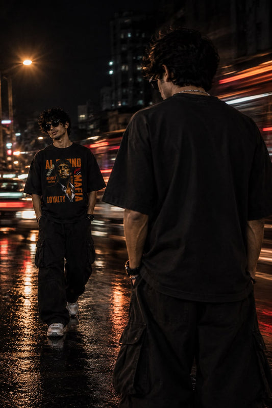 Mafia Code Oversized Graphic T-Shirt